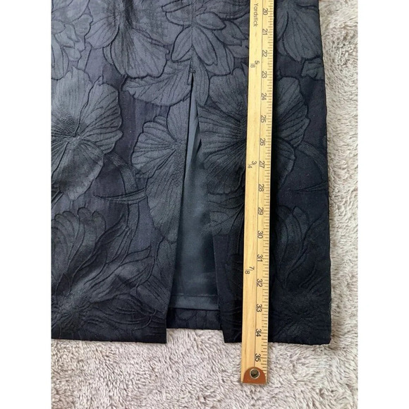 J. Crew Collection Black Jacquard Cocktail Dress Strapless Size 4 New - Picture 6 of 16